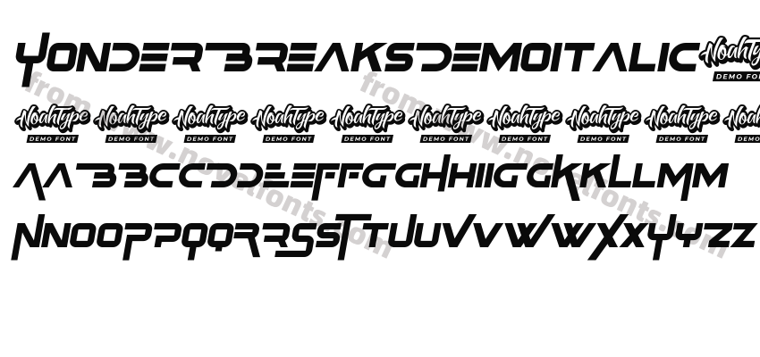 YonderBreaksDemoItalic-d9BOxPreview