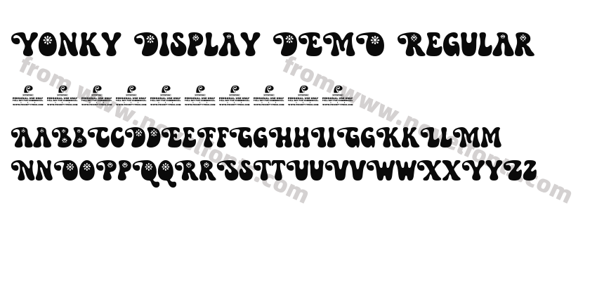 Yonky Display DEMO RegularPreview