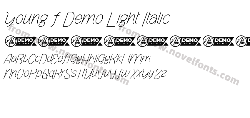 Young F Demo Light ItalicPreview