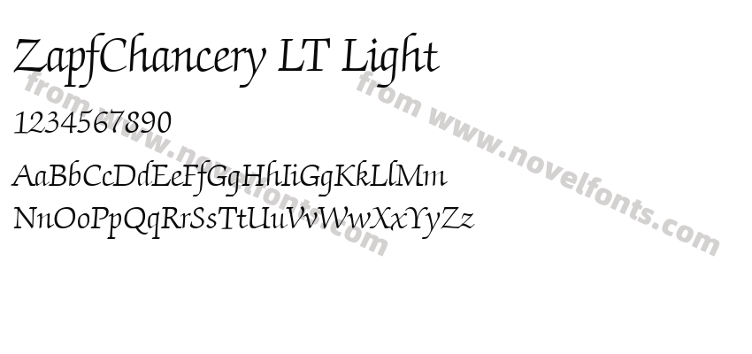 ZapfChancery LT LightPreview