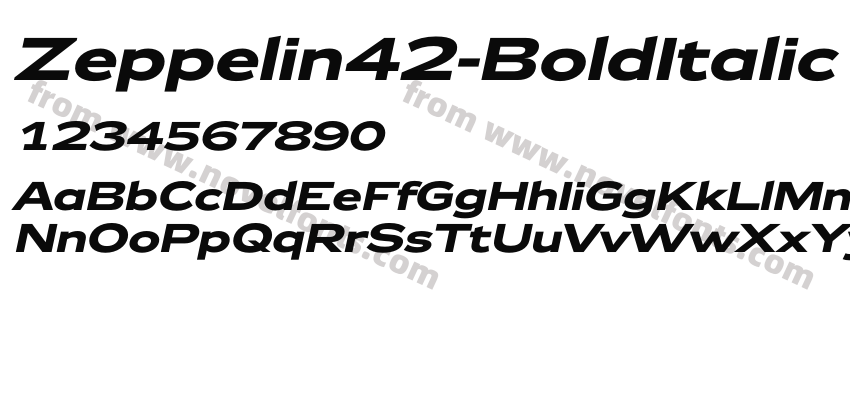 Zeppelin42-BoldItalicPreview