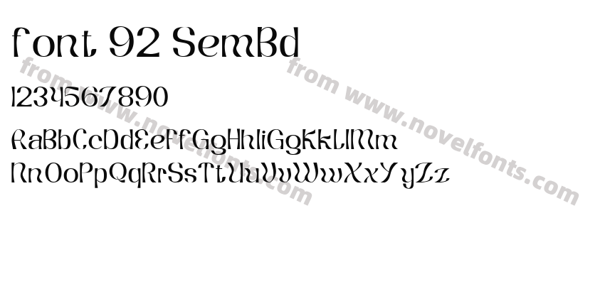 font 92 SemBdPreview