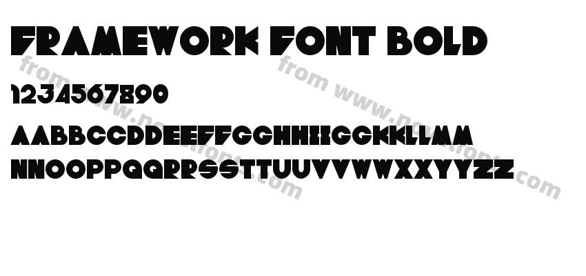 framework font boldPreview