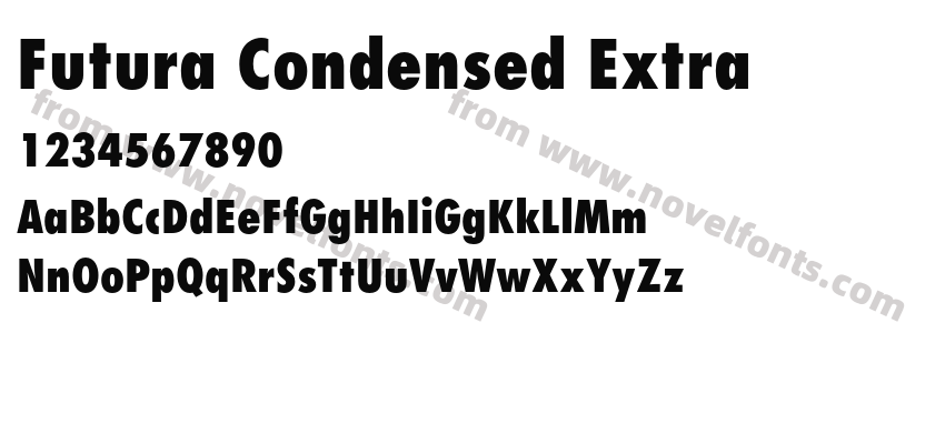 Futura Condensed ExtraPreview