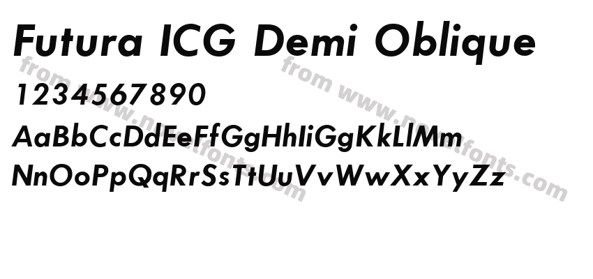 Futura ICG Demi ObliquePreview