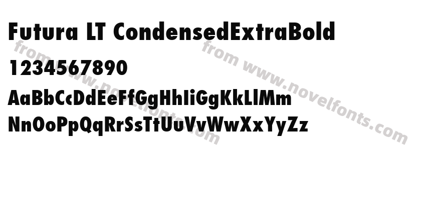 Futura LT CondensedExtraBoldPreview