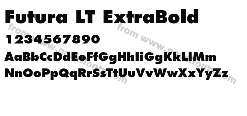 Futura LT ExtraBoldPreview