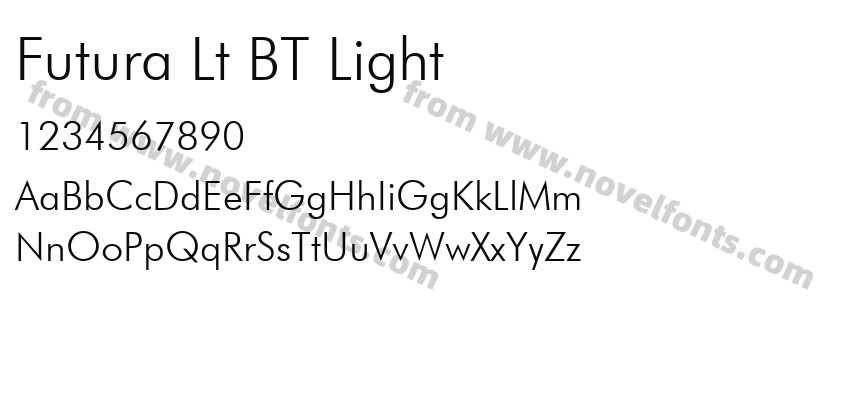 Futura Lt BT LightPreview