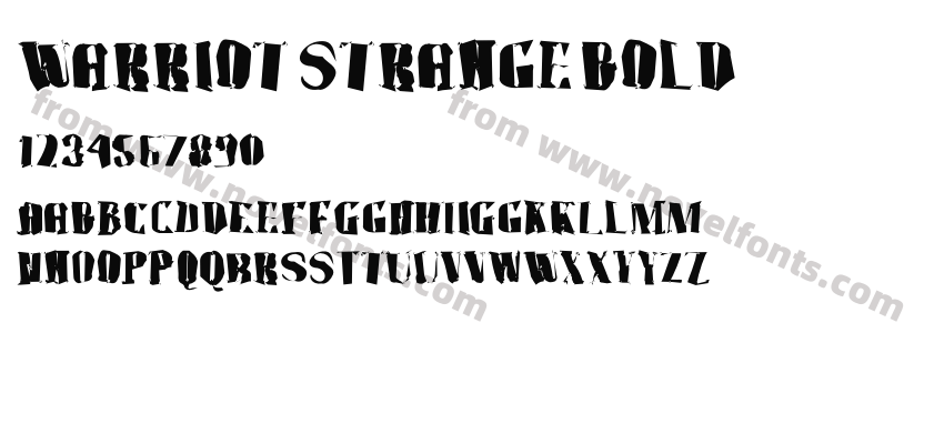 warriot strange BoldPreview