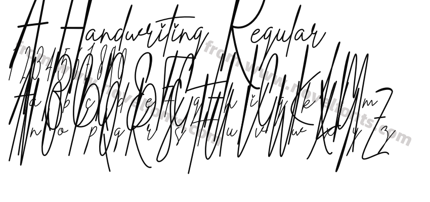 A Handwriting RegularPreview