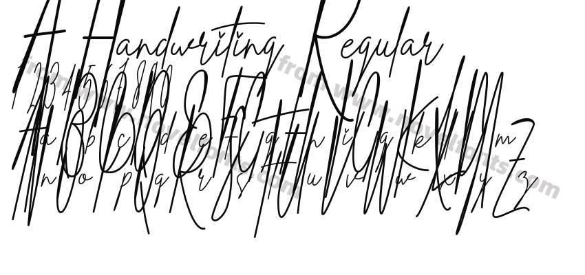 A Handwriting RegularPreview