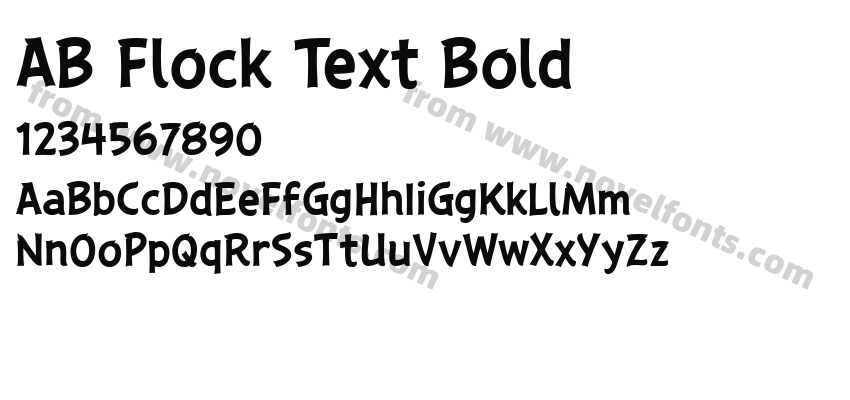 AB Flock Text BoldPreview