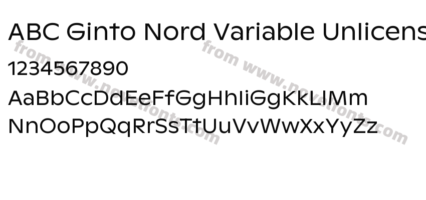 ABC Ginto Nord Variable Unlicensed Trial Nord RegularPreview