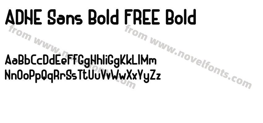 ADHE Sans Bold FREE BoldPreview