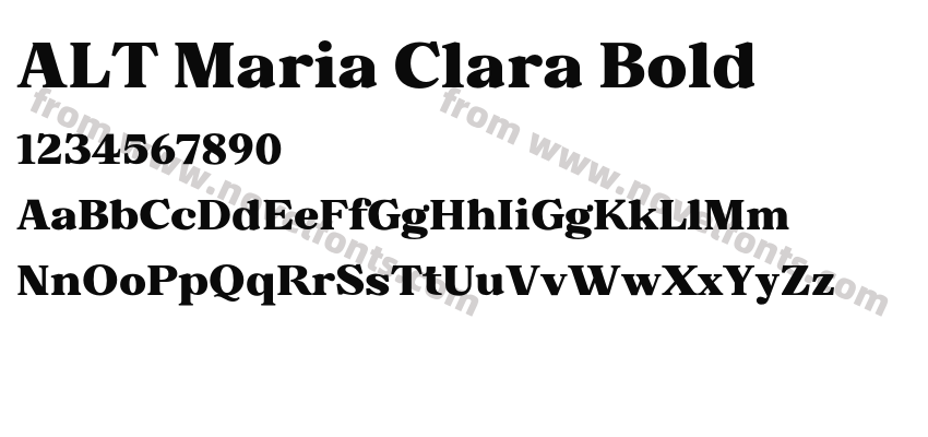 ALT Maria Clara BoldPreview