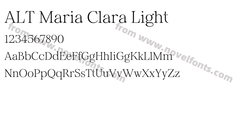 ALT Maria Clara LightPreview