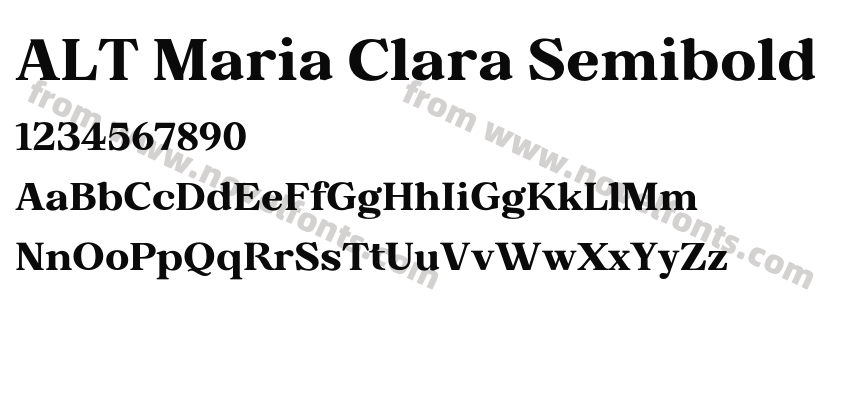 ALT Maria Clara SemiboldPreview