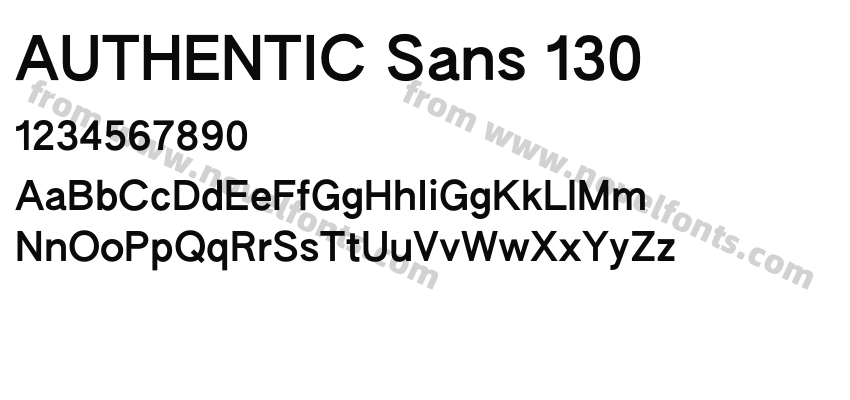 AUTHENTIC Sans 130Preview