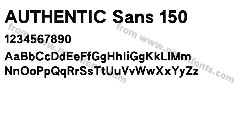 AUTHENTIC Sans 150Preview