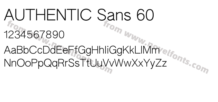 AUTHENTIC Sans 60Preview