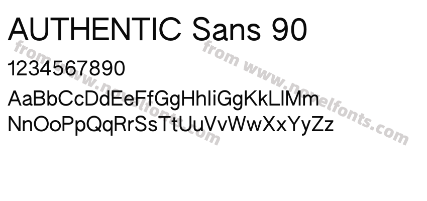 AUTHENTIC Sans 90Preview