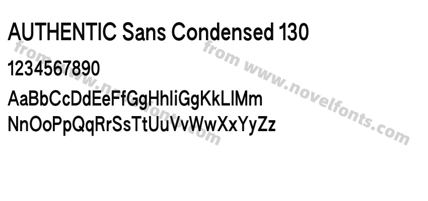 AUTHENTIC Sans Condensed 130Preview