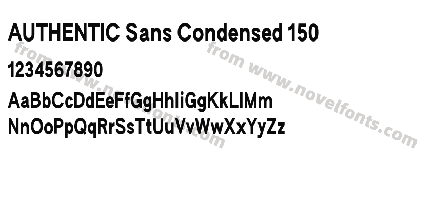 AUTHENTIC Sans Condensed 150Preview