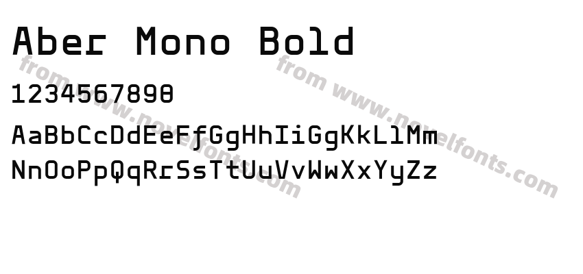 Aber Mono BoldPreview