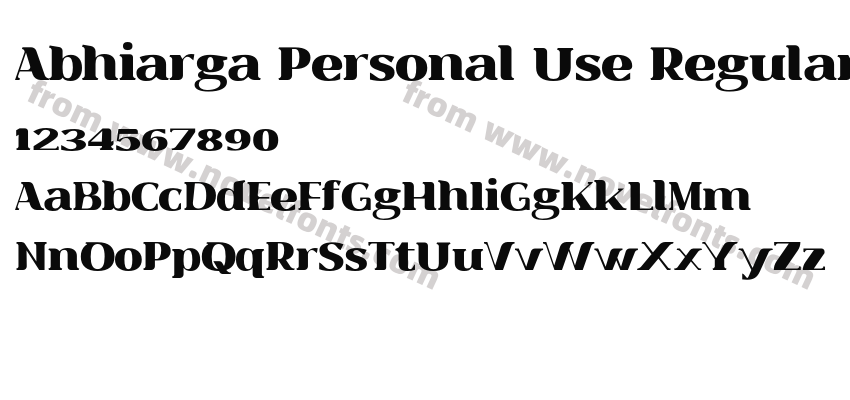 Abhiarga Personal Use RegularPreview