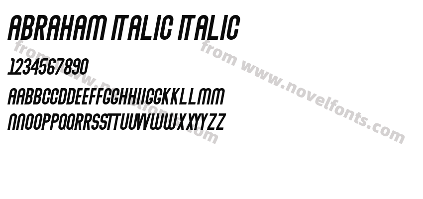 Abraham Italic ItalicPreview