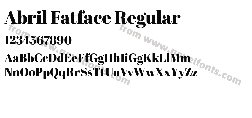 Abril Fatface RegularPreview