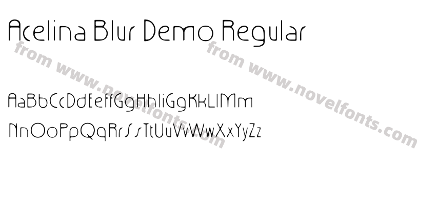 Acelina Blur Demo RegularPreview