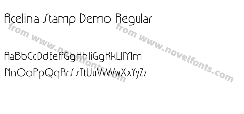 Acelina Stamp Demo RegularPreview