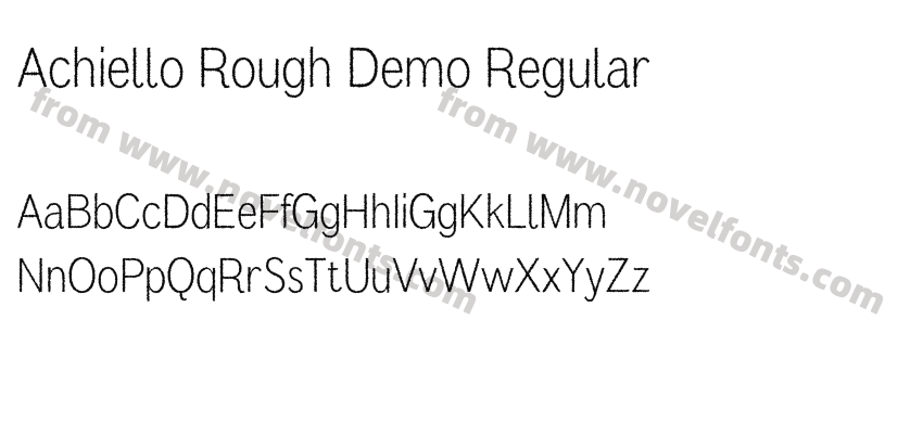 Achiello Rough Demo RegularPreview