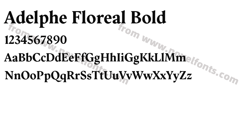 Adelphe Floreal BoldPreview