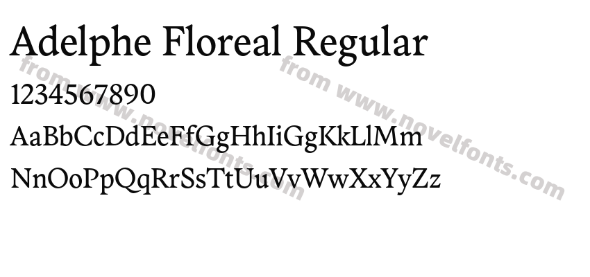 Adelphe Floreal RegularPreview