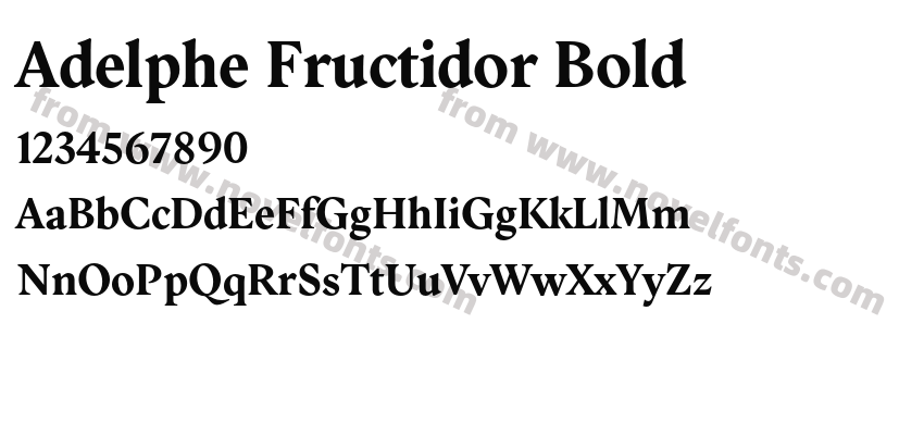 Adelphe Fructidor BoldPreview