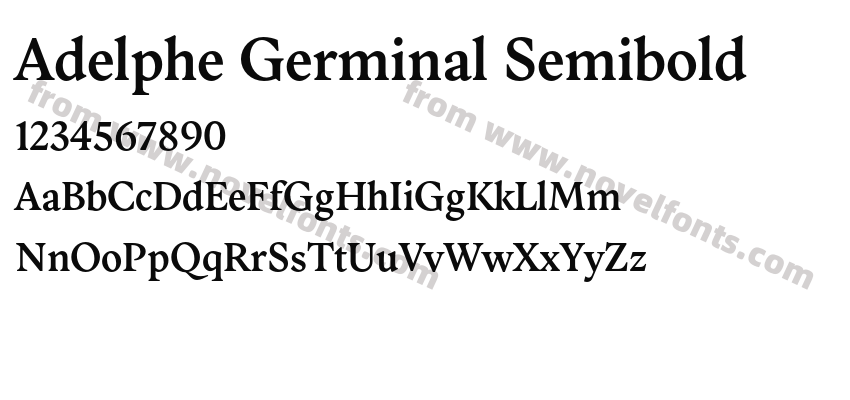 Adelphe Germinal SemiboldPreview