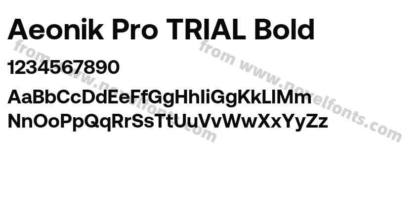 Aeonik Pro TRIAL BoldPreview