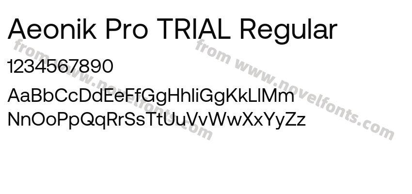 Aeonik Pro TRIAL RegularPreview