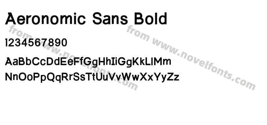 Aeronomic Sans BoldPreview