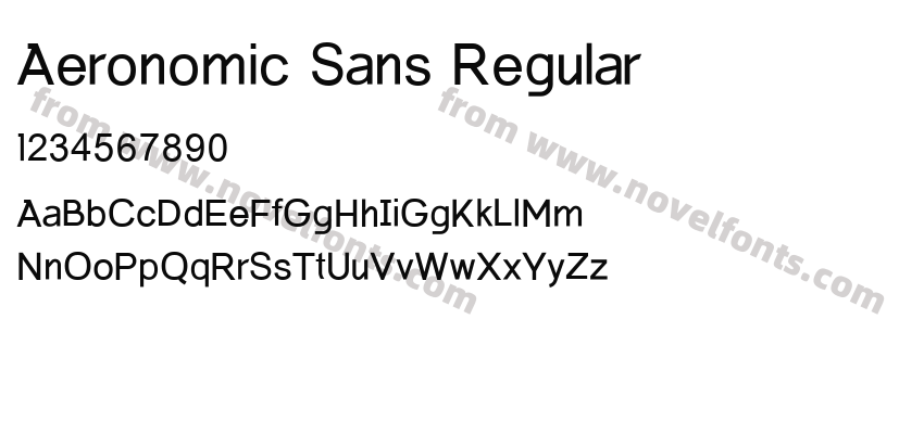 Aeronomic Sans RegularPreview