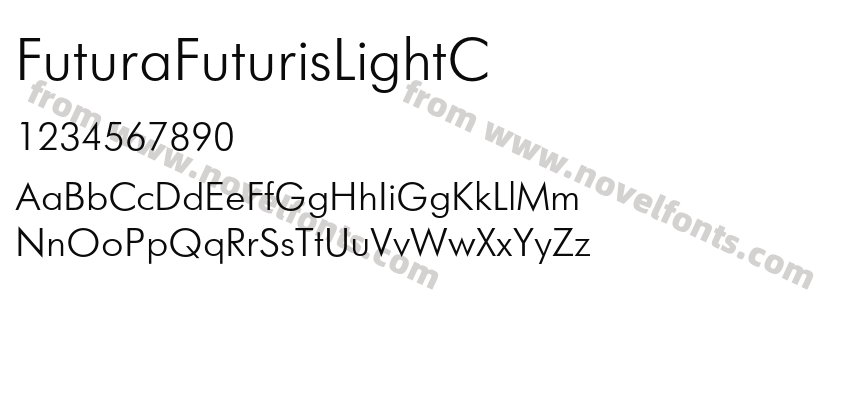 FuturaFuturisLightCPreview