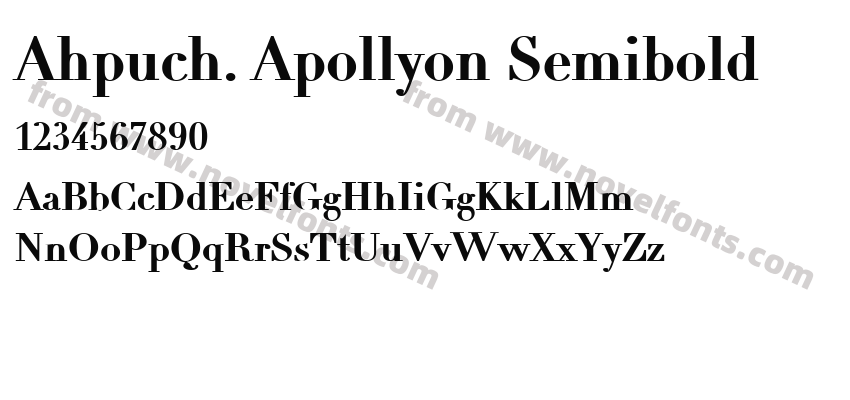 Ahpuch. Apollyon SemiboldPreview