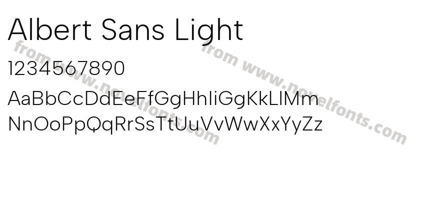 Albert Sans LightPreview