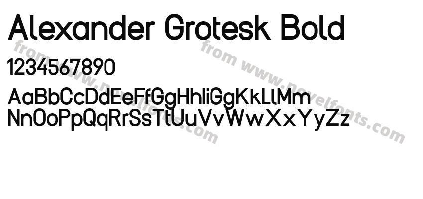 Alexander Grotesk BoldPreview