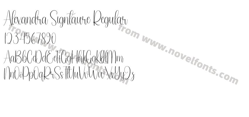 Alexandra Signtaure RegularPreview