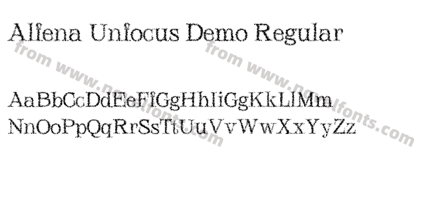 Alfena Unfocus Demo RegularPreview