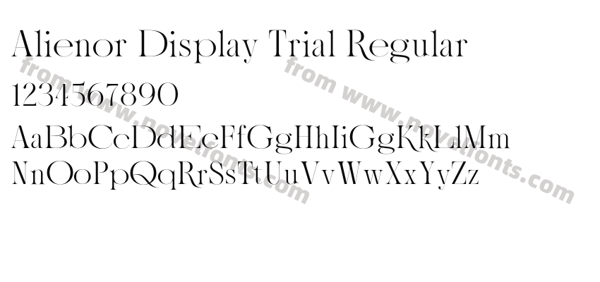 Alienor Display Trial RegularPreview