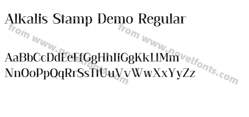 Alkalis Stamp Demo RegularPreview